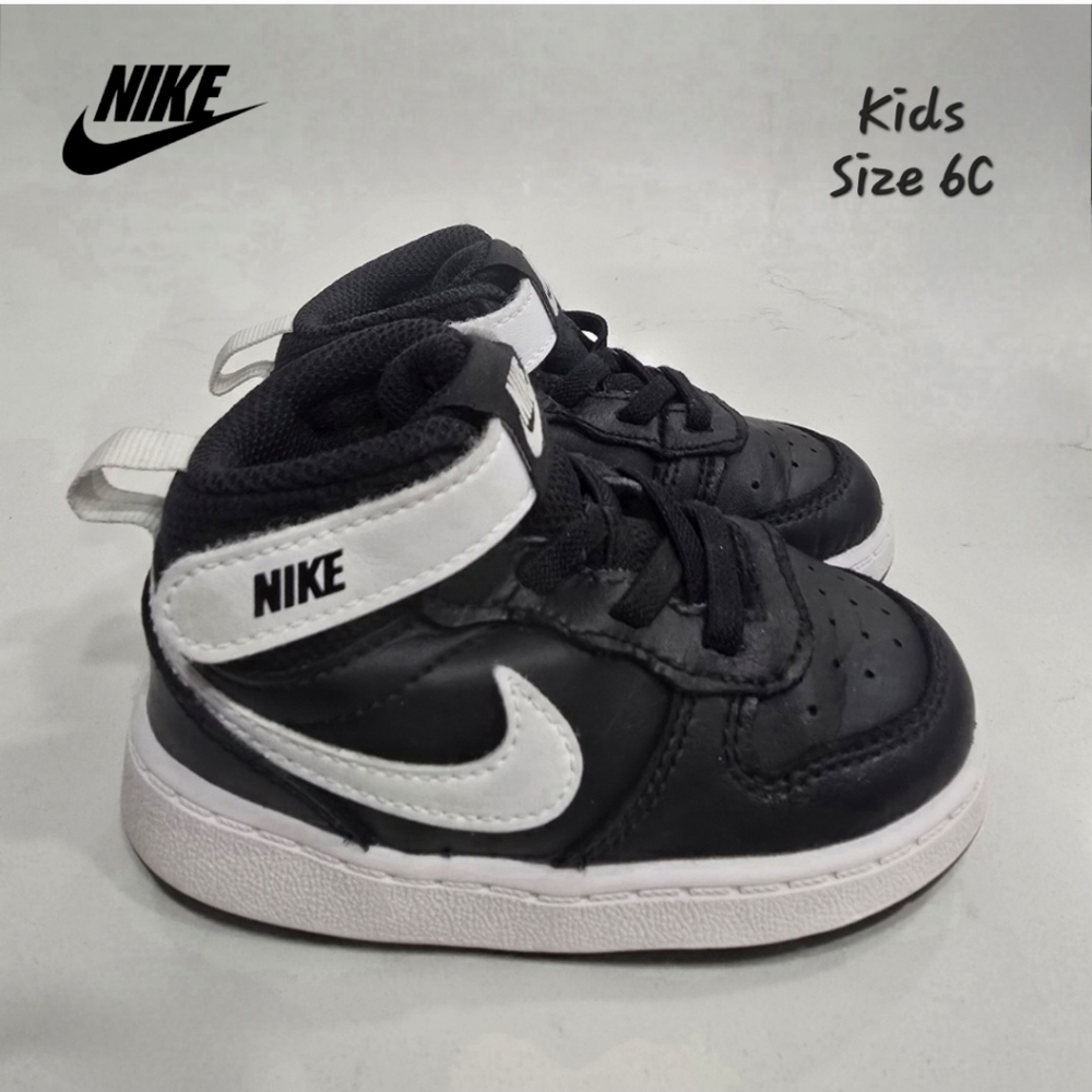 KIDS' NIKE TODDLER COURTBOROUGH MID 2 SNEAKERS Size 6C